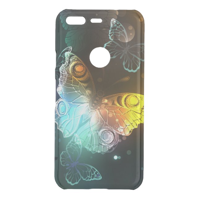 Luminous Butterfly and Night butterflies Uncommon Google Pixel Case (Back)