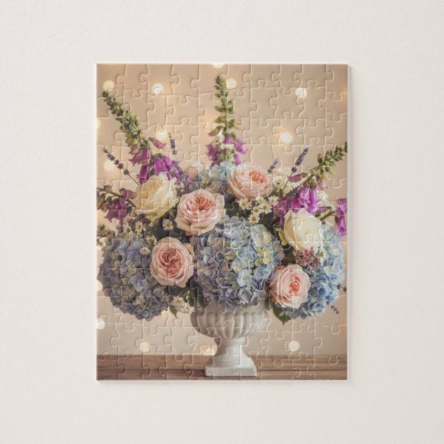 Luminous Celebration Bouquet Jigsaw Puzzle (Vertical)