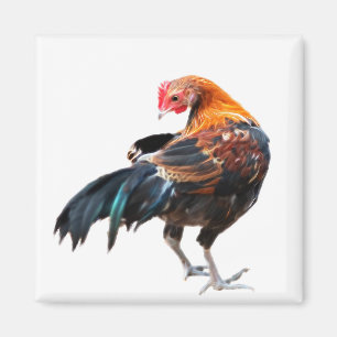 Luminous Chicken Art Magnet