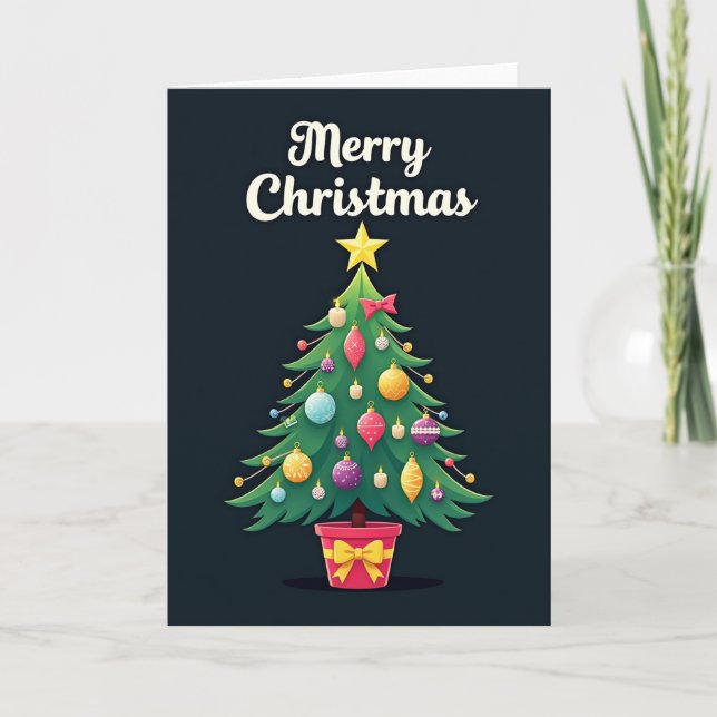 Luminous Christmas Tree Card (Front)