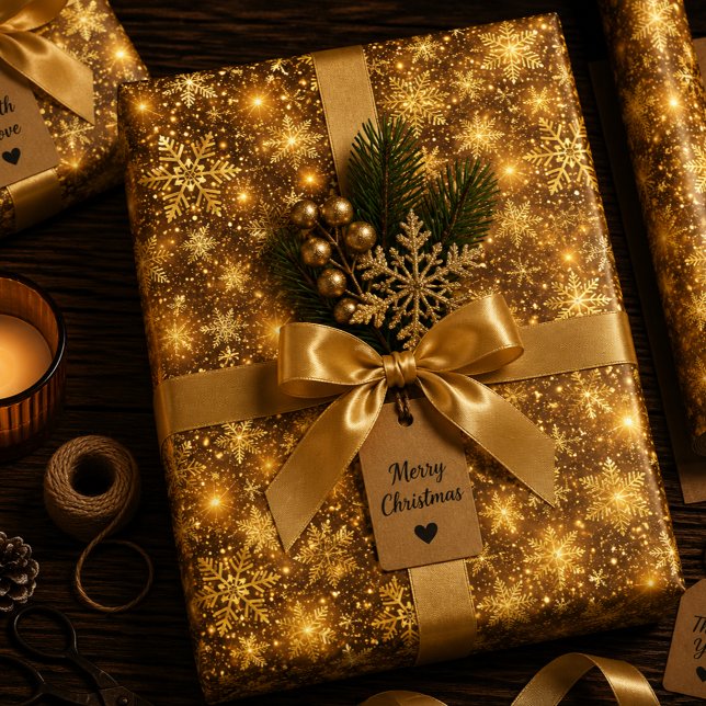 Luminous Christmas Waltz Wrapping Paper Sheets (Creator Uploaded)