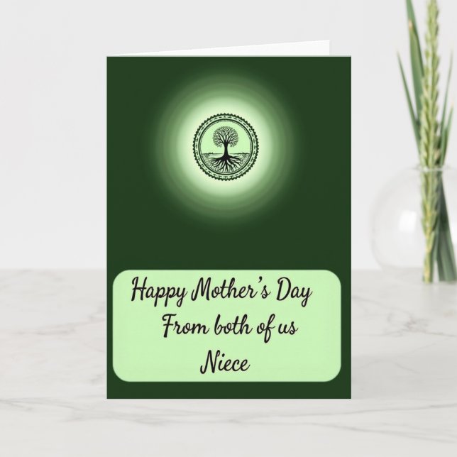 Luminous Circle Mothers Day Card (Front)