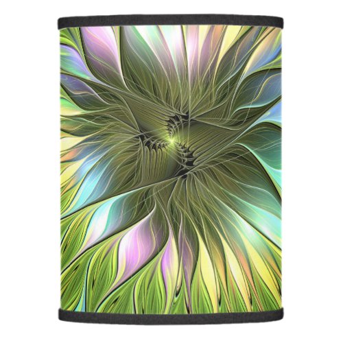 Luminous Colorful Fantasy Flower Fractal Art Lamp Shade