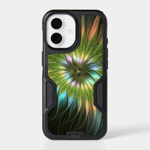 Luminous Colorful Fantasy Flower Fractal Art iPhone 17 Case