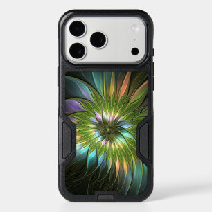 Luminous Colorful Fantasy Flower Fractal Art iPhone 17 Pro Max Case