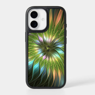 Luminous Colorful Fantasy Flower Fractal Art iPhone 17 Case