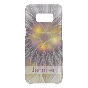 Luminous Colorful Flower, Abstract Fractal Name Uncommon Samsung Galaxy S8 Case