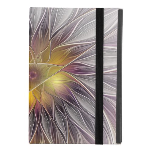 Luminous Colorful Flower Abstract Modern Fractal iPad Mini 4 Case