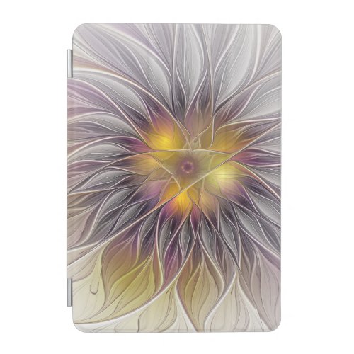 Luminous Colorful Flower Abstract Modern Fractal iPad Mini Cover