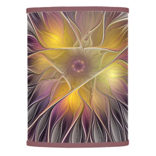 Luminous Colorful Flower Abstract Modern Fractal Lamp Shade