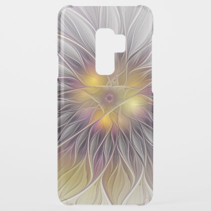 Luminous Colorful Flower, Abstract Modern Fractal Uncommon Samsung Galaxy S9 Plus Case