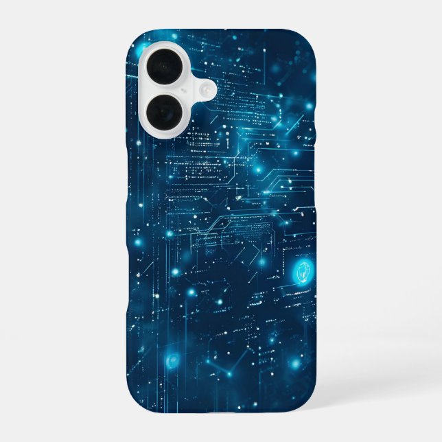 Luminous Dataflow Iphone Case (Back)