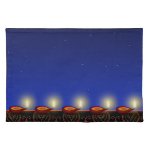 Luminous Diwali Diya - Placemat