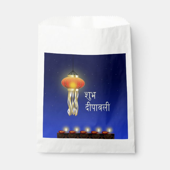 Luminous Diwali Lamp - Favor Bag (Front)