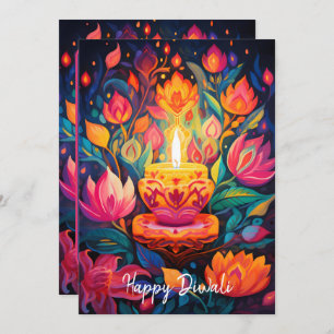 Luminous Diwali Splendor card
