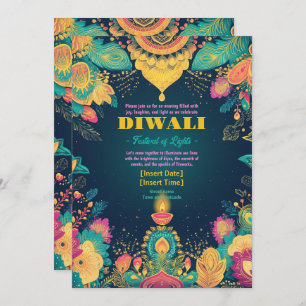 Luminous Diwali Splendor Invitation