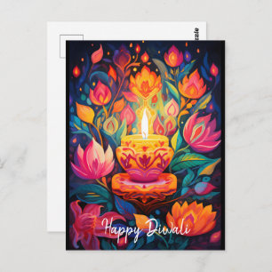 Luminous Diwali Splendor Postcard