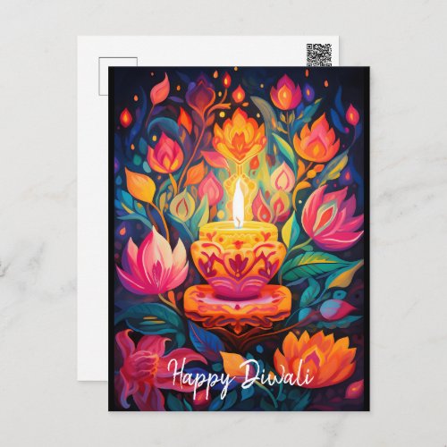 Luminous Diwali Splendor Postcard
