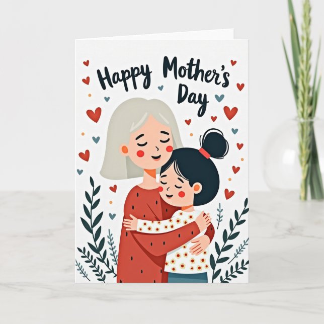 Luminous Embrace Mothers Day Card (Front)