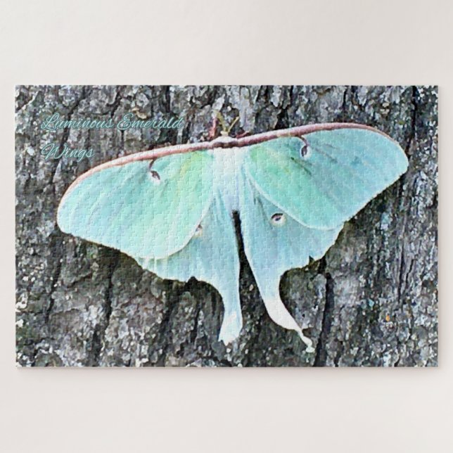 Luminous Emerald Wings - Quiet Ember Jigsaw Puzzle (Horizontal)