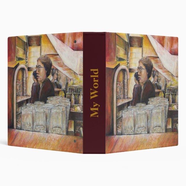 Luminous Equivalent of Passionate Emotions 3 Ring Binder (Background)