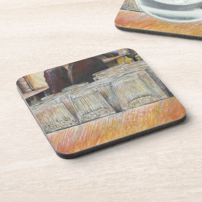 Luminous Equivalent of Passionate Emotions Beverage Coaster (Left Side)