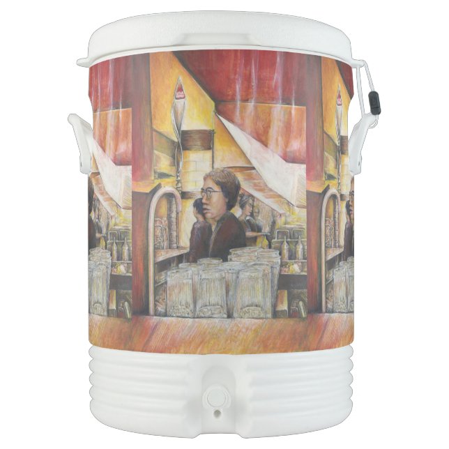 Luminous Equivalent of Passionate Emotions Beverage Cooler (Front)