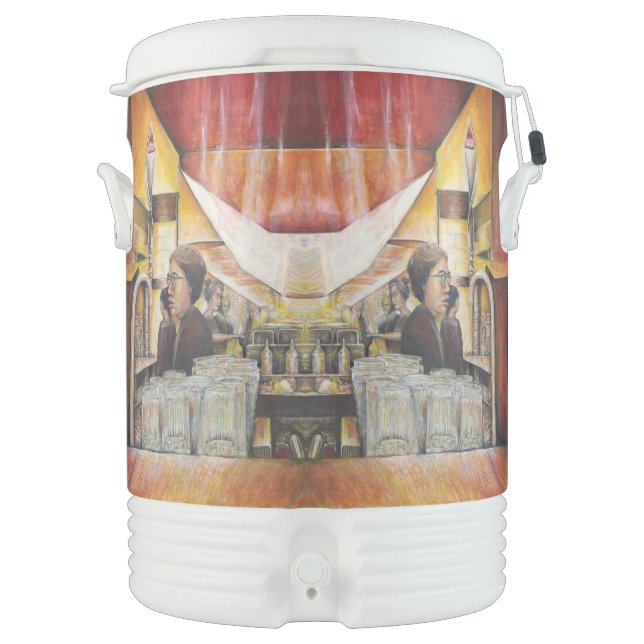 Luminous Equivalent of Passionate Emotions Beverage Cooler (Front)