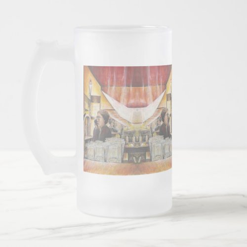 Luminous Equivalent of Passionate Emotions Frosted Glass Beer Mug