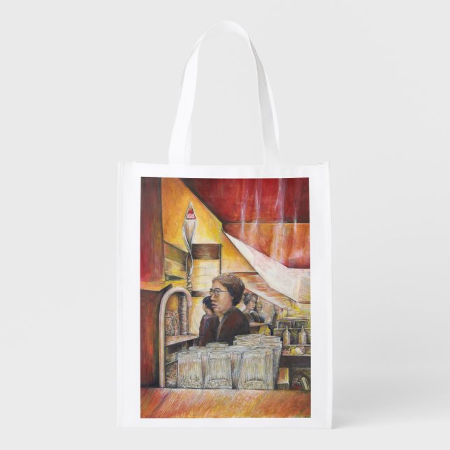 Luminous Equivalent of Passionate Emotions Grocery Bag (Front)