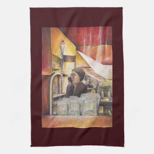 Luminous Equivalent of Passionate Emotions Kitchen Towel