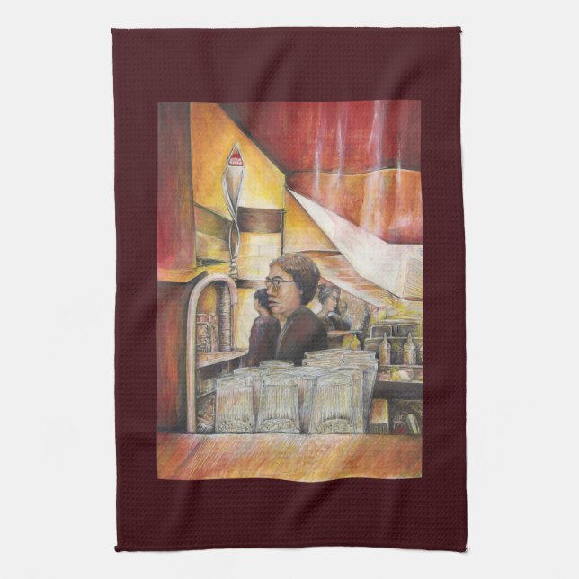 Luminous Equivalent of Passionate Emotions Kitchen Towel (Vertical)