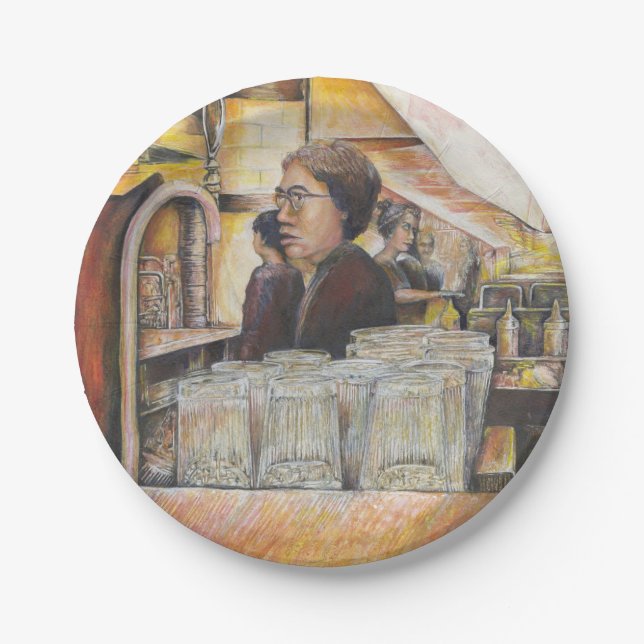 Luminous Equivalent of Passionate Emotions Paper Plates (Front)