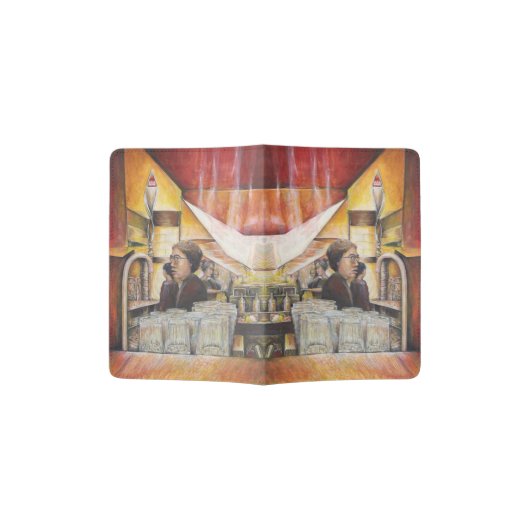 Luminous Equivalent of Passionate Emotions Passport Holder (Opened)