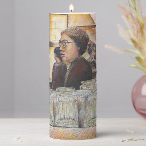 Luminous Equivalent of Passionate Emotions Pillar Candle
