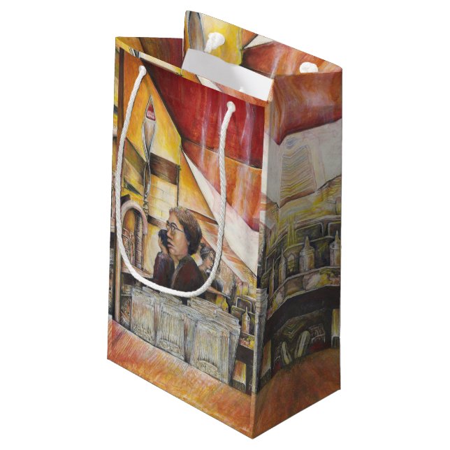 Luminous Equivalent of Passionate Emotions Small Gift Bag (Back Angled)