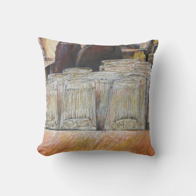 Luminous Equivalent of Passionate Emotions Throw Pillow (Front)