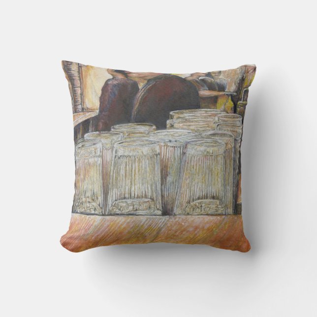 Luminous Equivalent of Passionate Emotions Throw Pillow (Front)