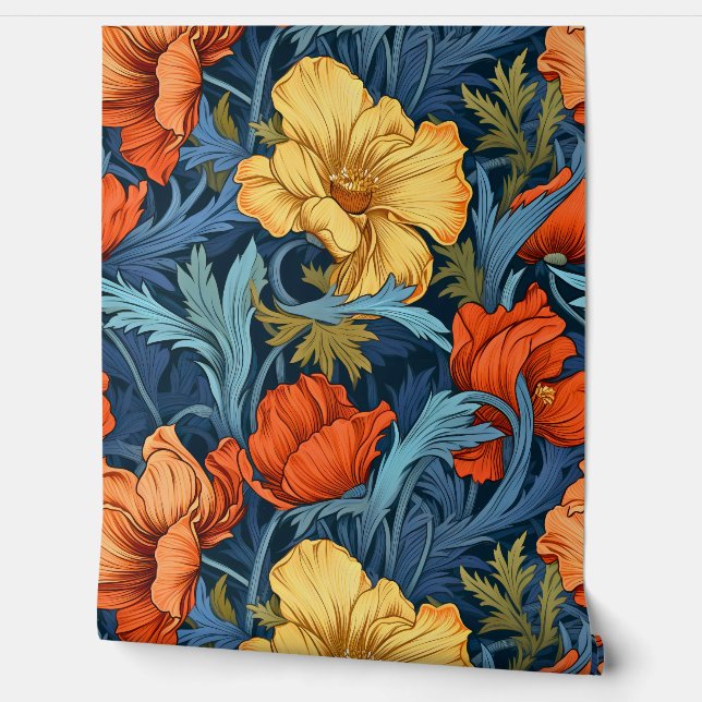 Luminous Fairytale Garden Botanical Wallpaper (Unrolling)