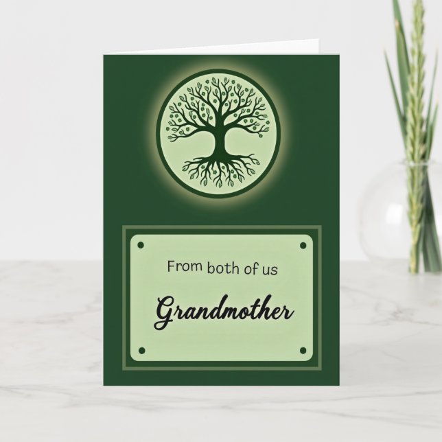 Luminous Family Tree Mothers Day Card (Front)