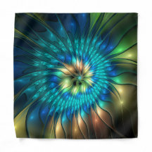 Luminous Fantasy Flower, Colorful Abstract Fractal