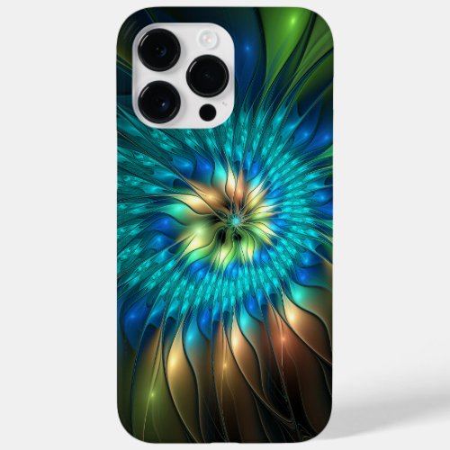 Luminous Fantasy Flower Colorful Abstract Fractal Case_Mate iPhone 14 Pro Max Case