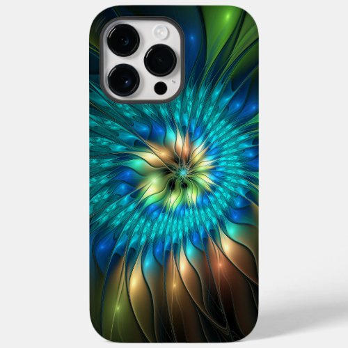 Luminous Fantasy Flower Colorful Abstract Fractal Case_Mate iPhone 14 Pro Max Case