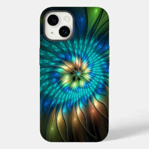 Luminous Fantasy Flower, Colorful Abstract Fractal Case-Mate iPhone 14 Case