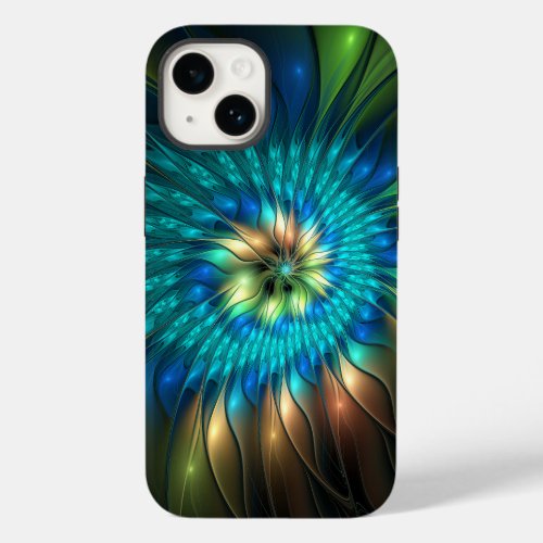 Luminous Fantasy Flower Colorful Abstract Fractal Case_Mate iPhone 14 Case