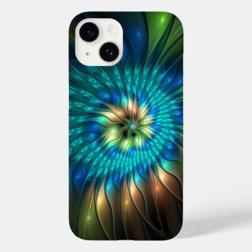 Luminous Fantasy Flower Colorful Abstract Fractal Case_Mate iPhone 14 Case