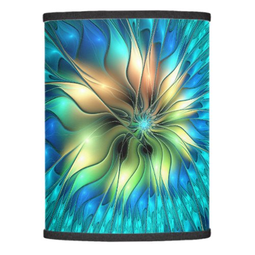 Luminous Fantasy Flower Colorful Abstract Fractal Lamp Shade