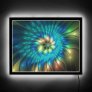 Luminous Fantasy Flower, Colorful Abstract Fractal LED Sign