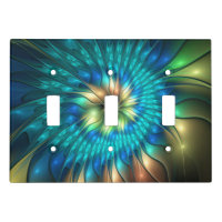 Luminous Fantasy Flower, Colorful Abstract Fractal