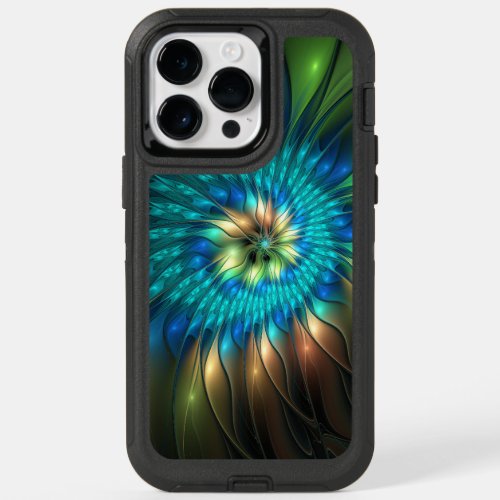 Luminous Fantasy Flower Colorful Abstract Fractal OtterBox iPhone 14 Pro Max Case